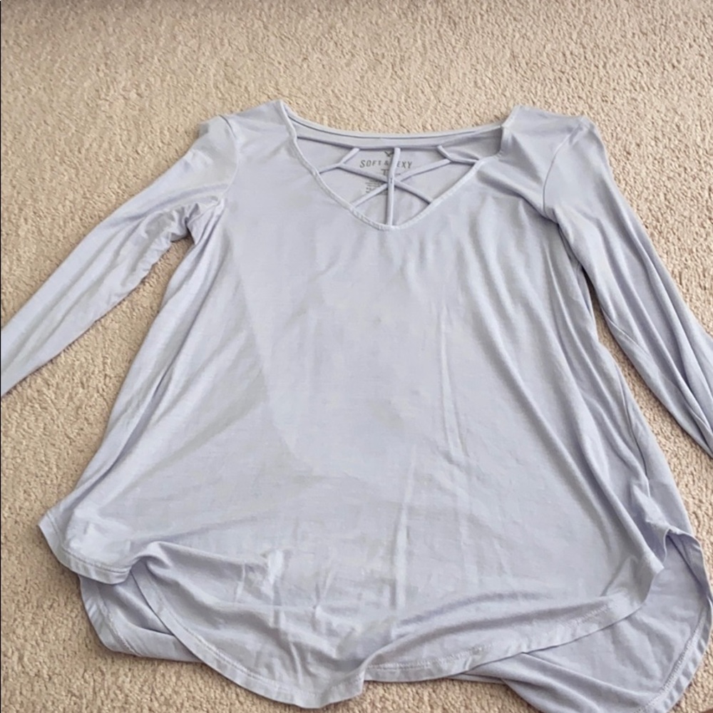 A light purple long sleeve